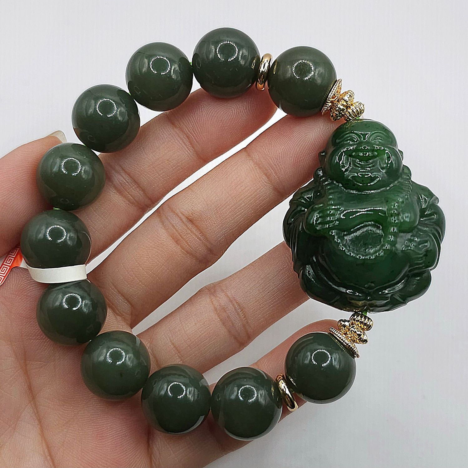 Natural Hetian Jade with Buddha