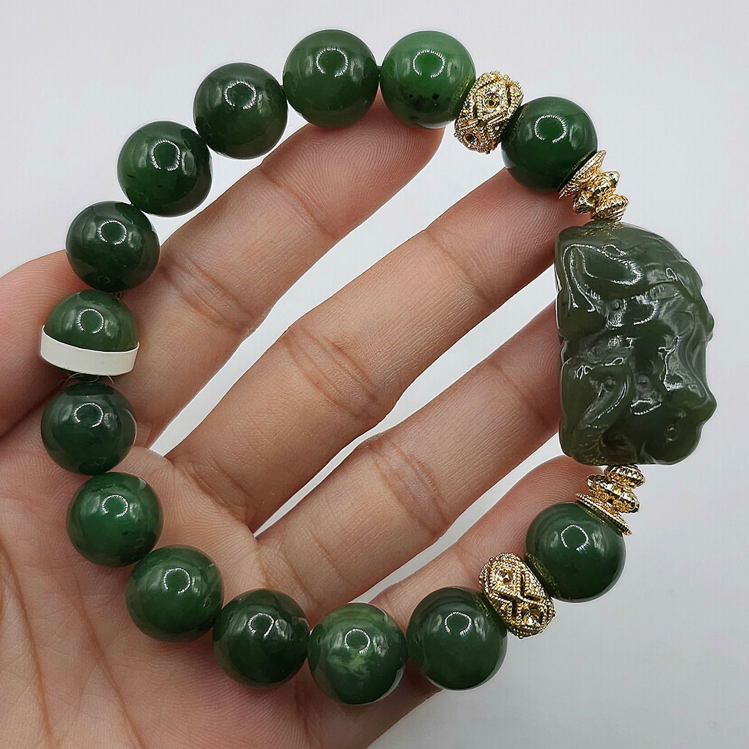 Natural Hetian Jade with Elephant