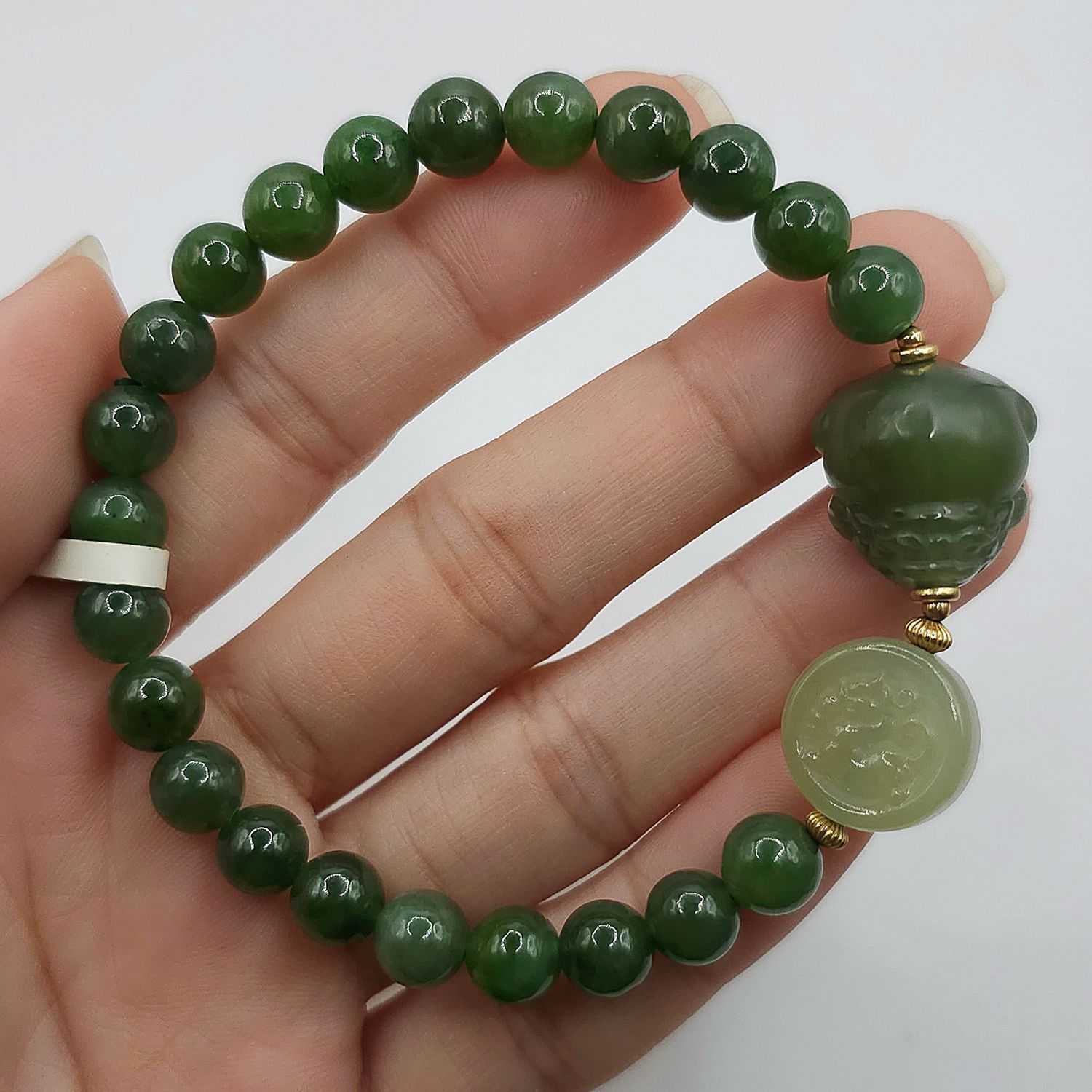 Natural Hetian Jade with Pixiu