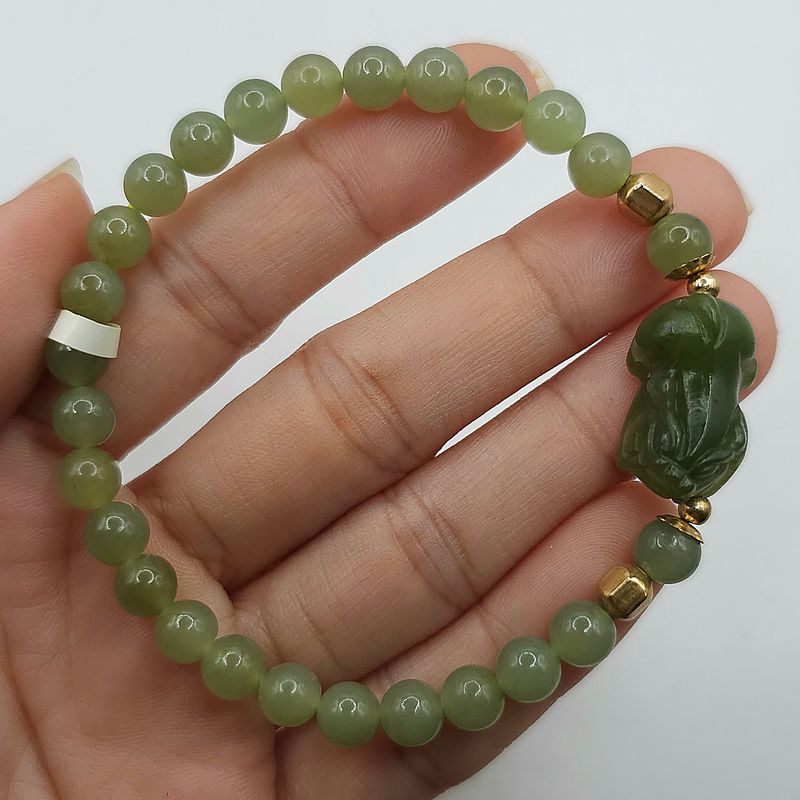 Natural Hetian Jade with Pixiu