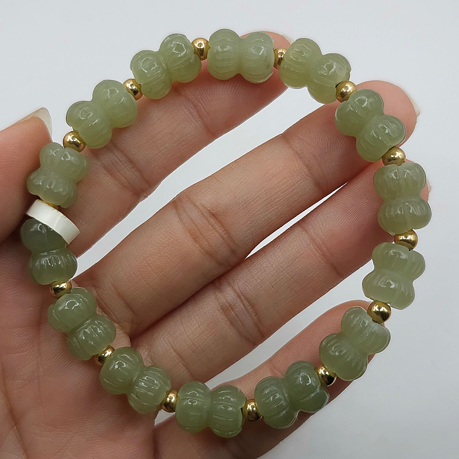 Natural Hetian Jade Double Lotus