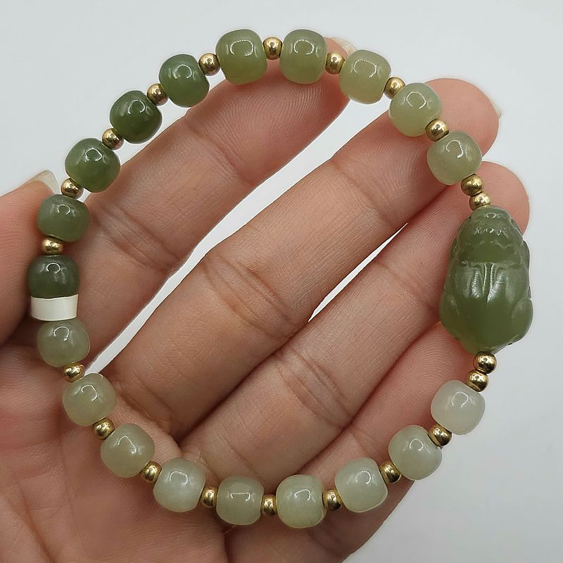 Natural Hetian Jade with Pixiu