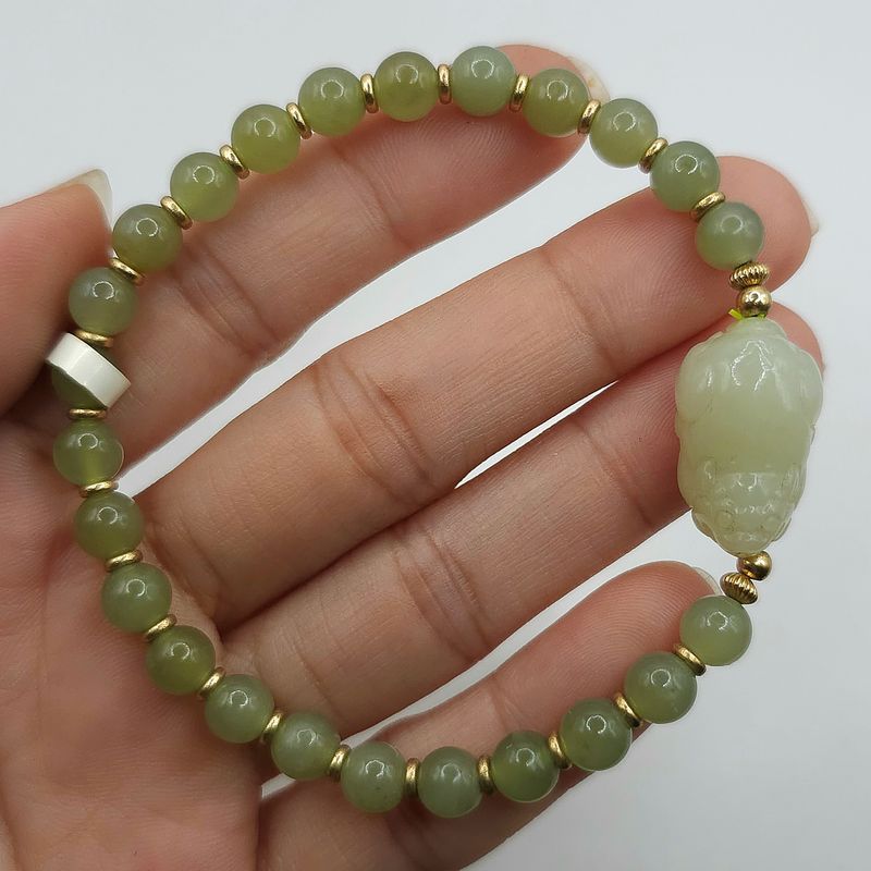 Natural Hetian Jade with Pixiu