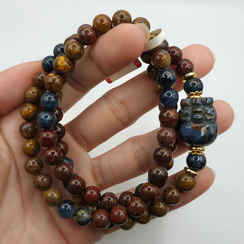 Natural 3 Lap Pietersite with Pixiu
