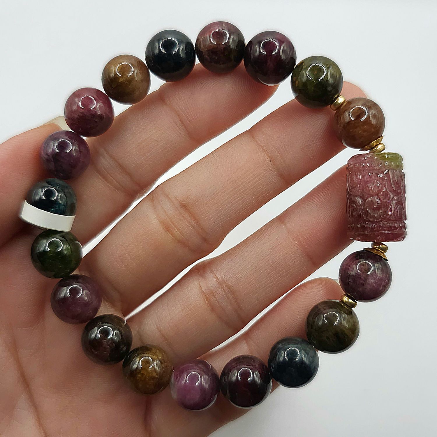 Natural Black Rose Tourmaline with Lucky Turn