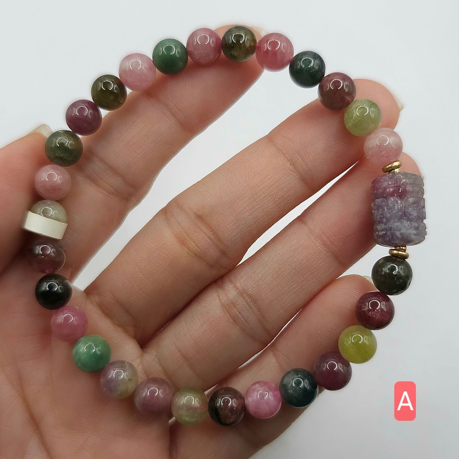 Natural Tourmaline with Lucky Turn