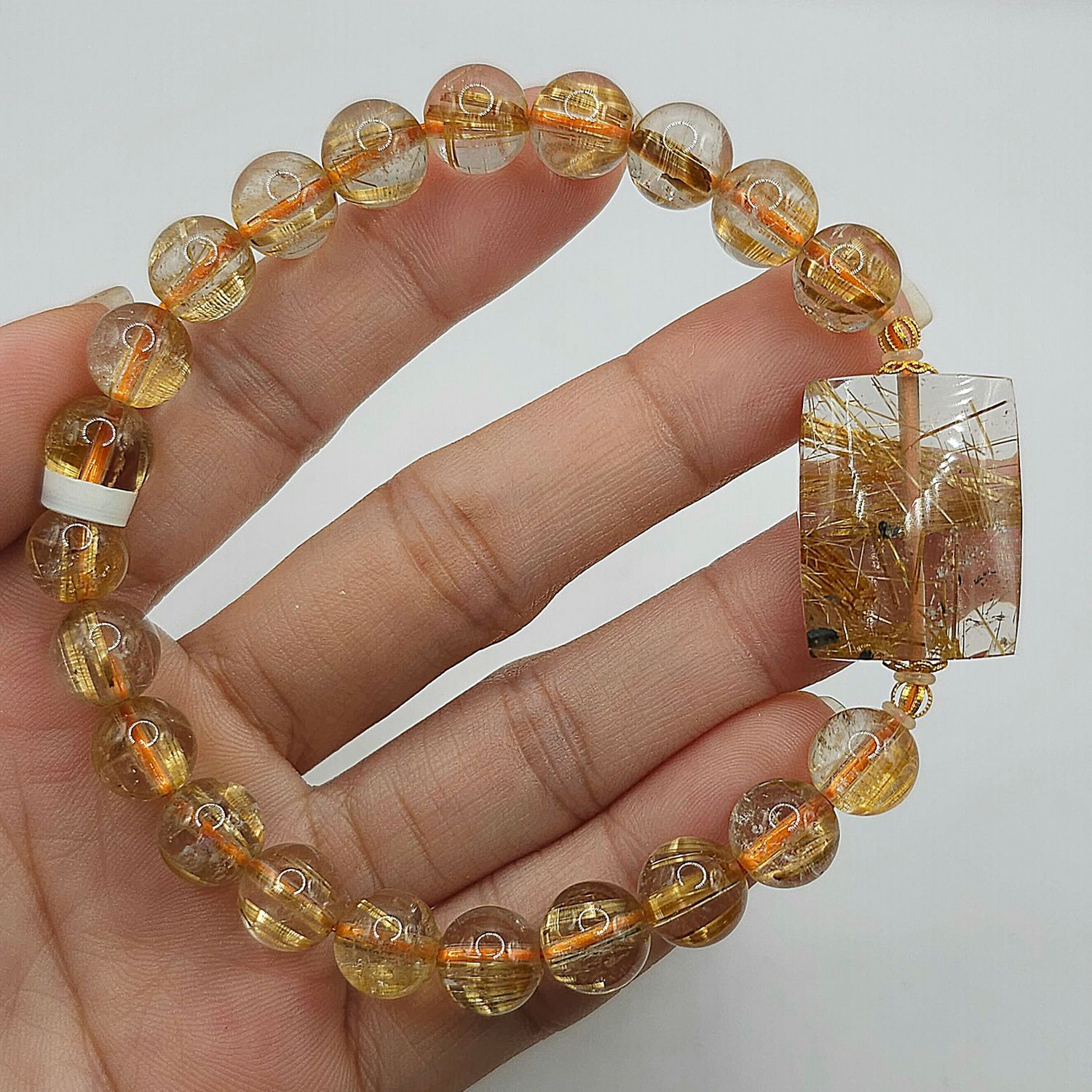 Natural Golden Ruti 18K