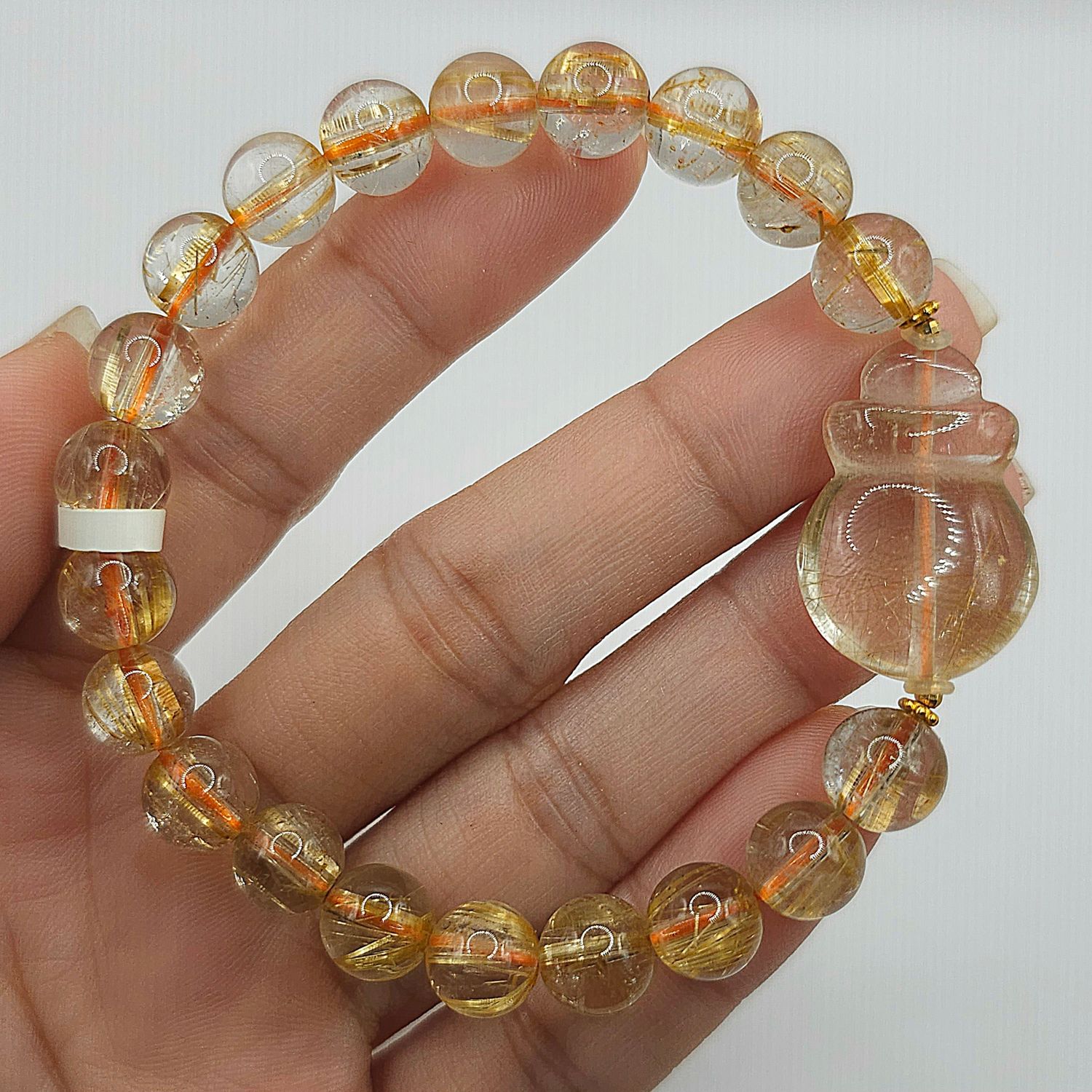 Natural Golden Ruti with Money Bag - 18K