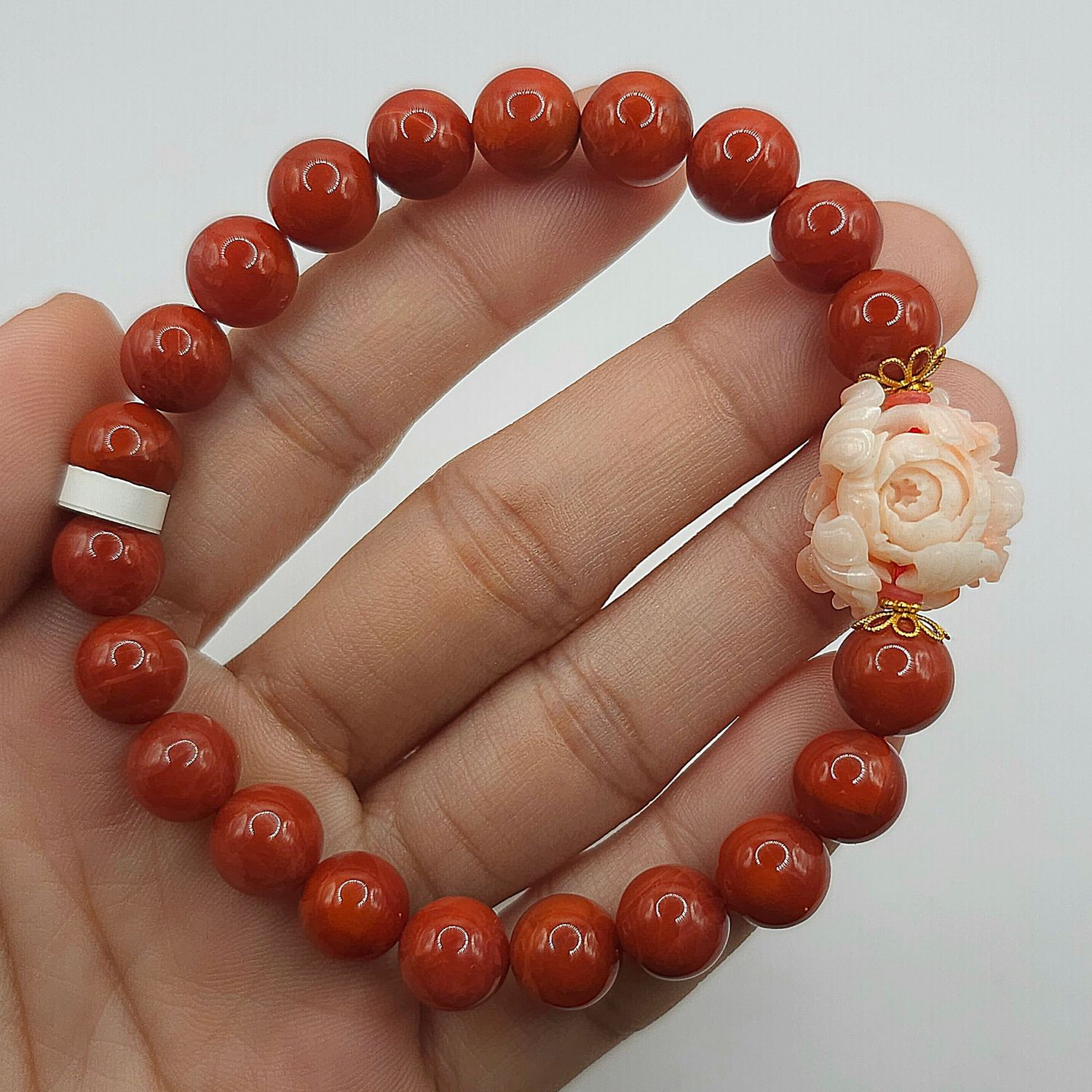 Natural Southern Red Nanhong x Coral - 18k