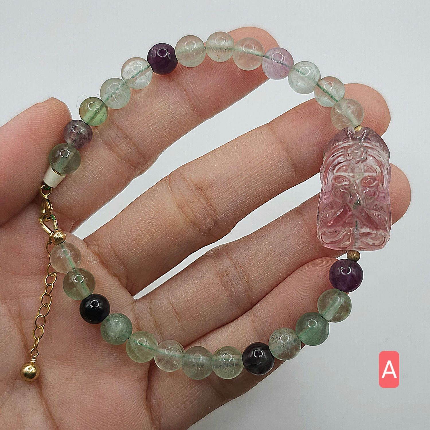 Natural Flourite with Zakiram