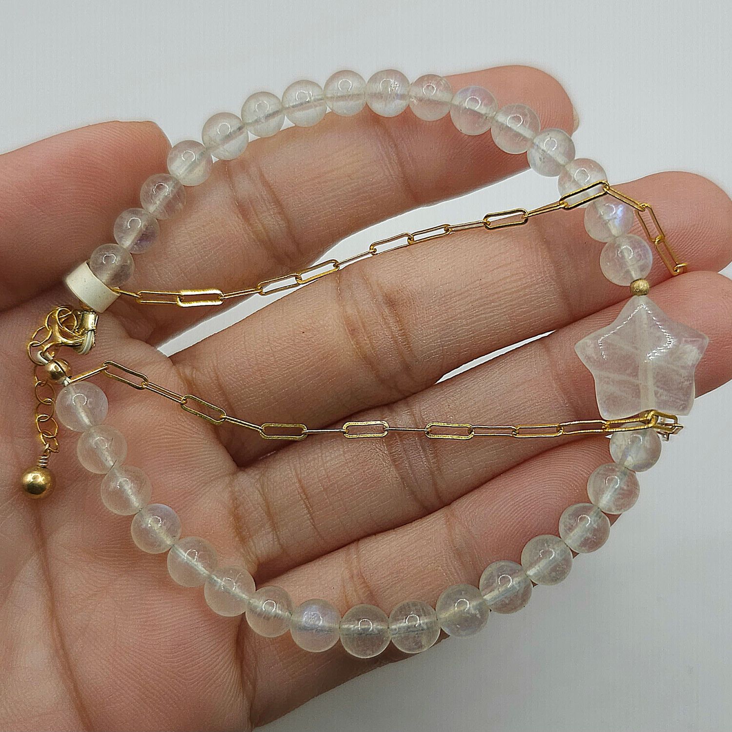 Natural Blue Moonstone with Star