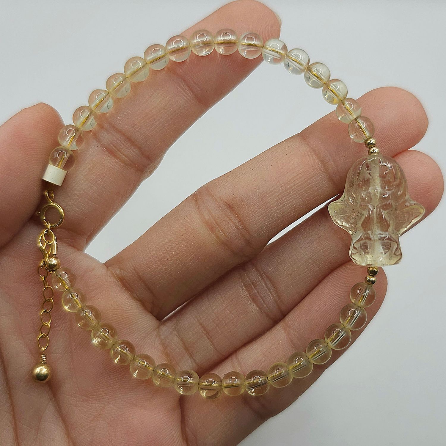 Natural Citrine with Angel