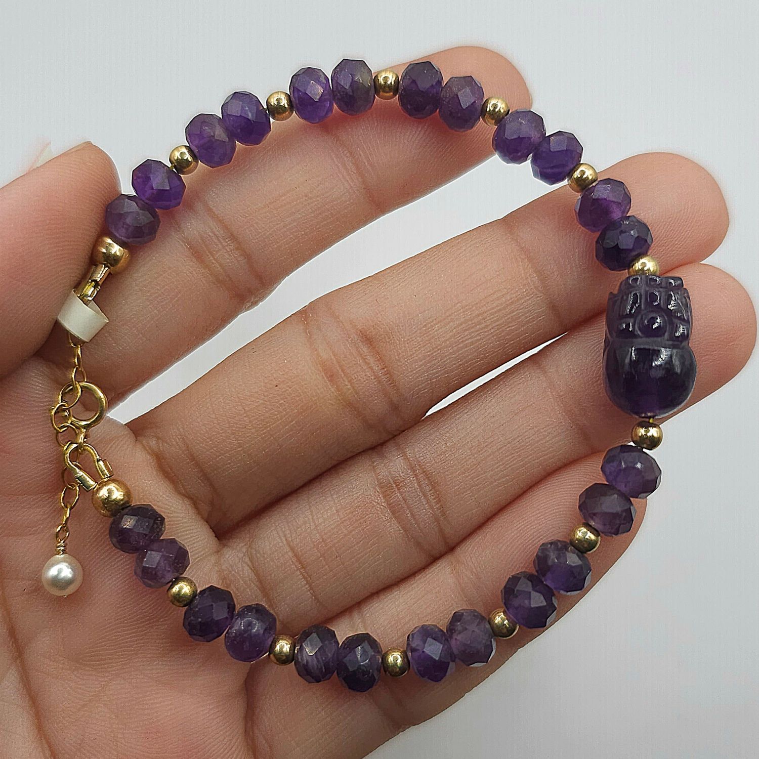 Natural Amethyst with Pixiu