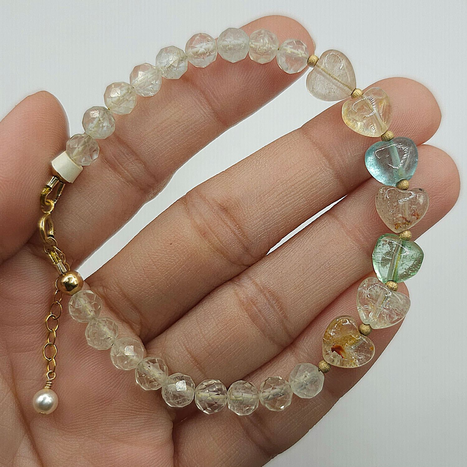 Natural Topaz with Heart
