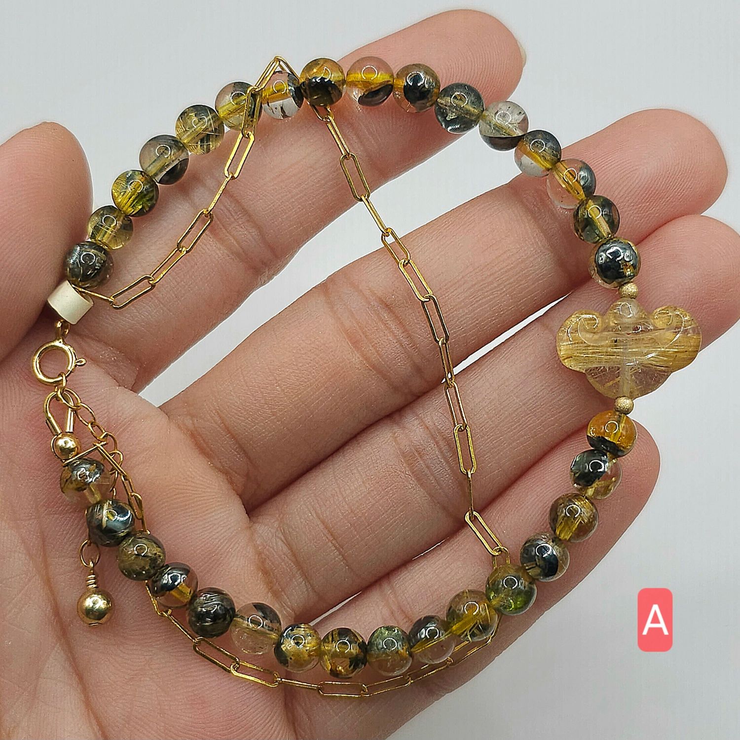 Natural Titanium Golden Ruti