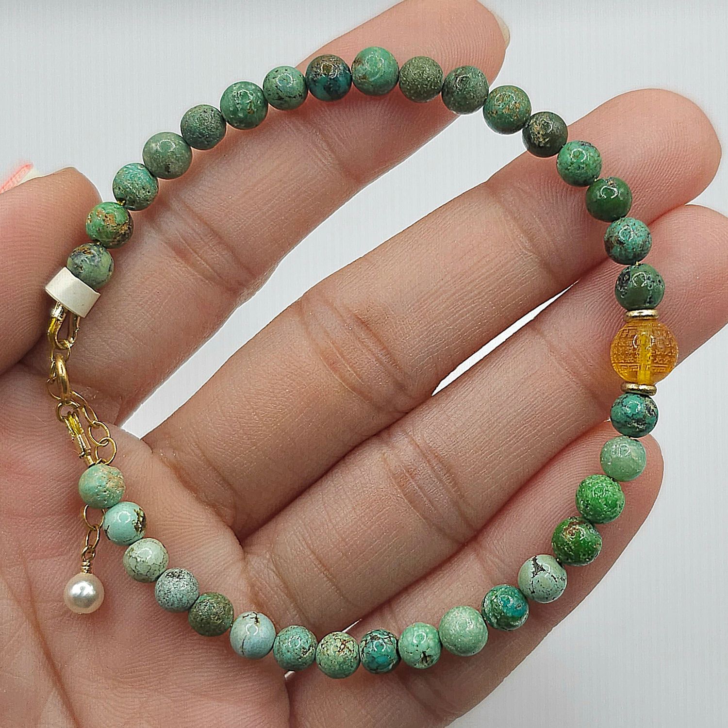Natural Turquoise x Amber Lucky Turn