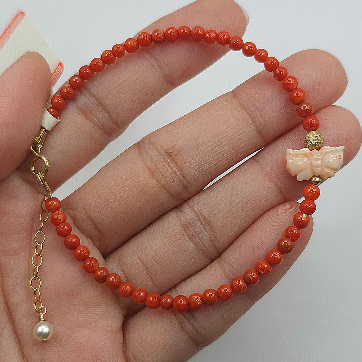 Natural Coral with Butterfly