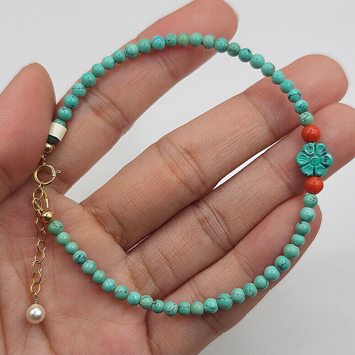 Natural Turquoise x Coral