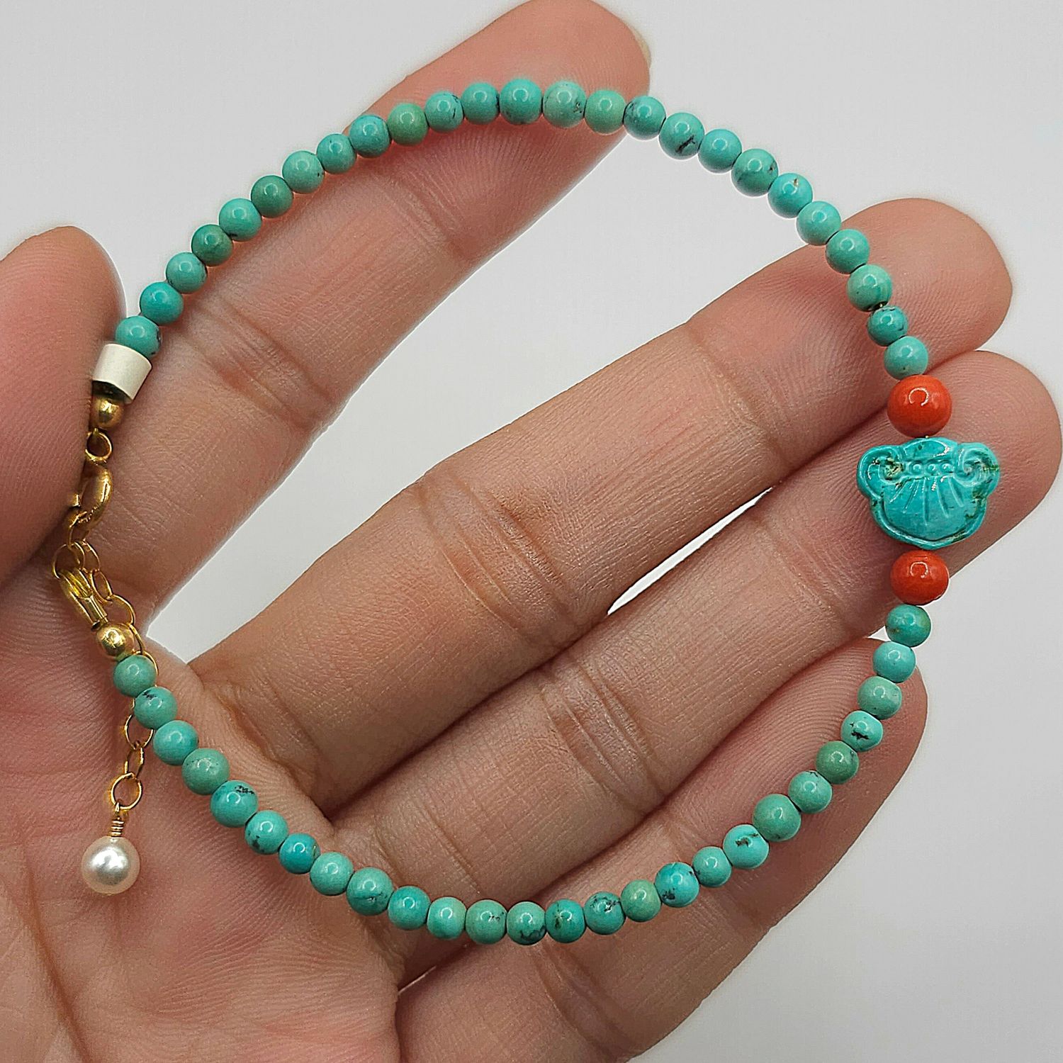 Natural Turquoise x Coral