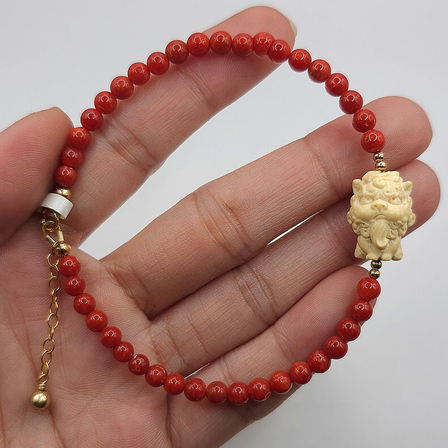 Natural Coral x Ivory Mammoth