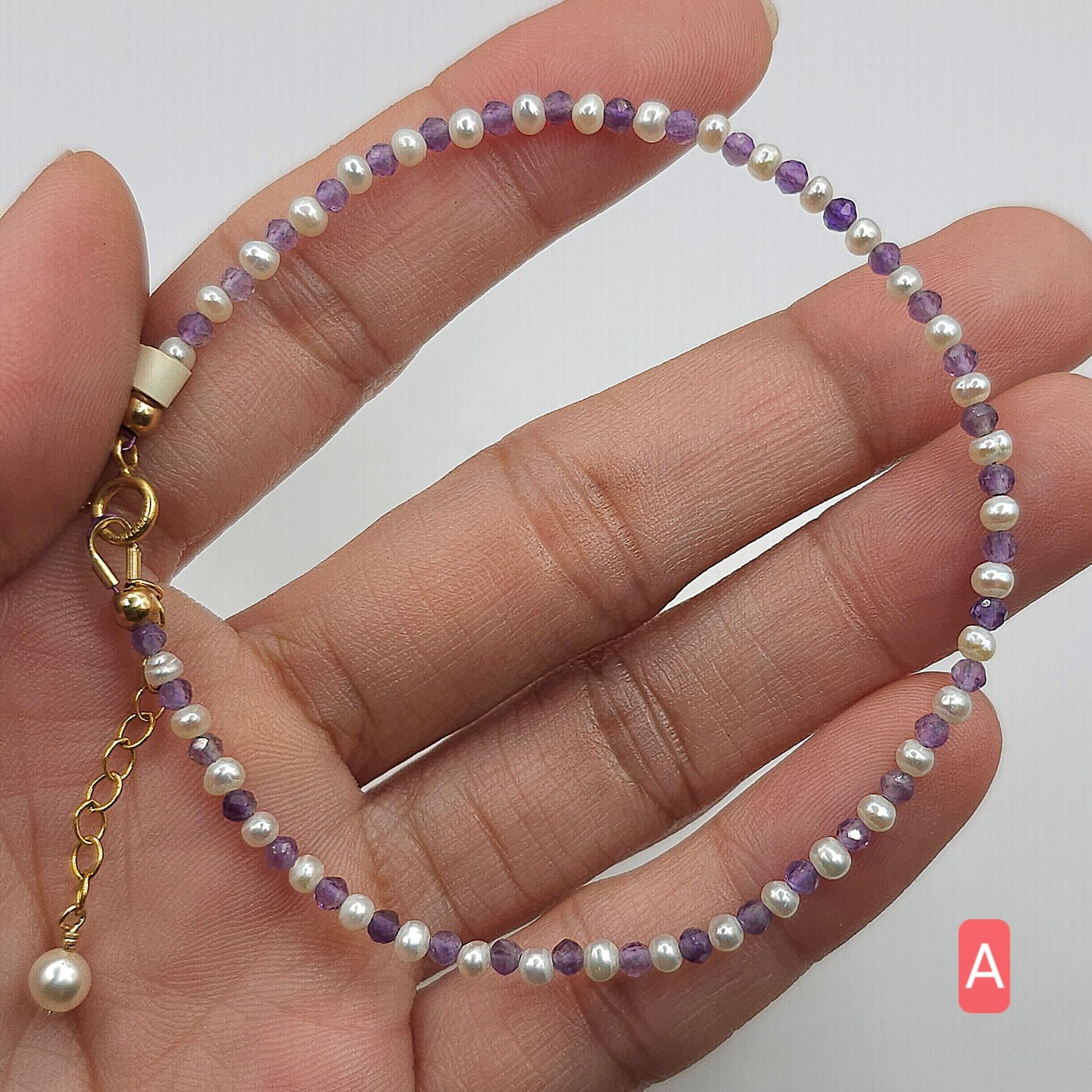 Natural Akoya Pearl x Amethyst