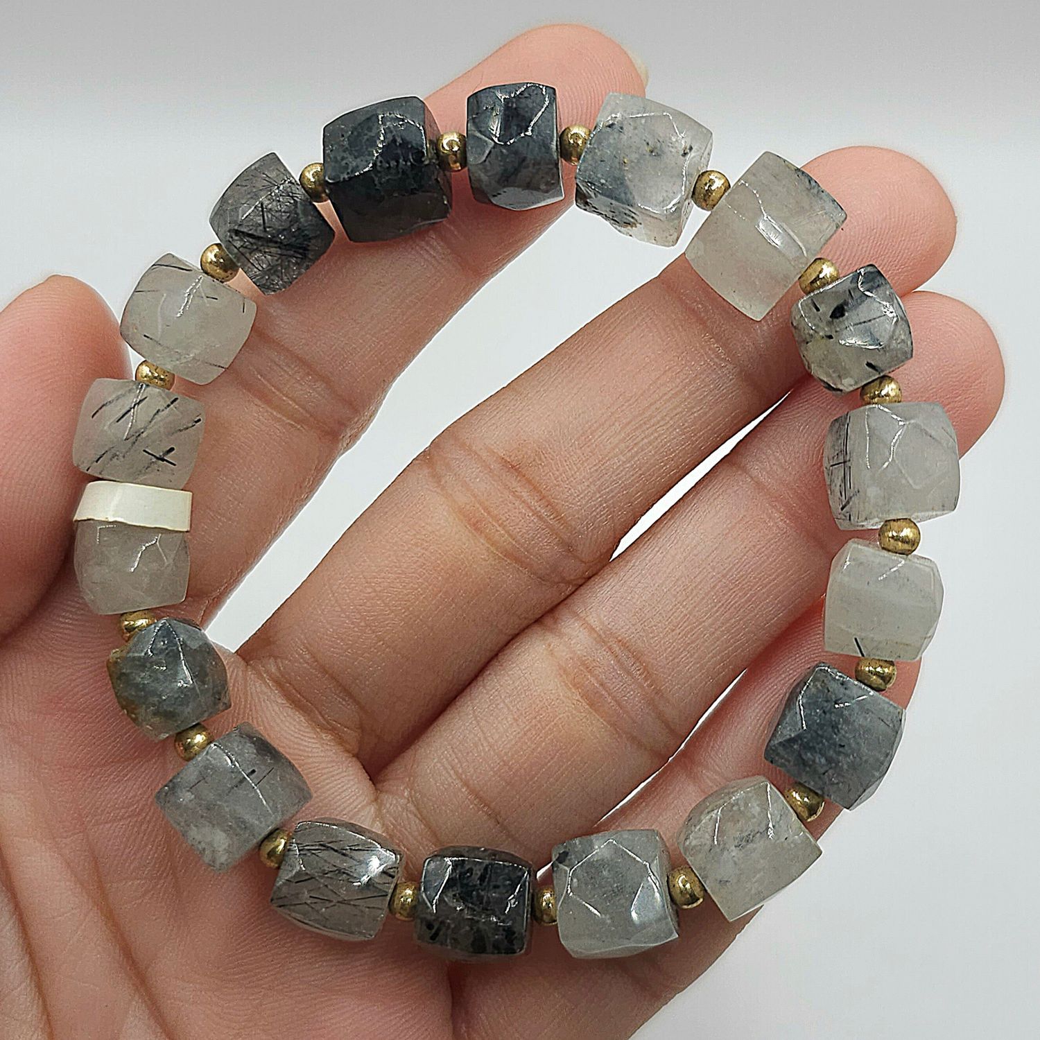 Natural Tourmalinated Quartz