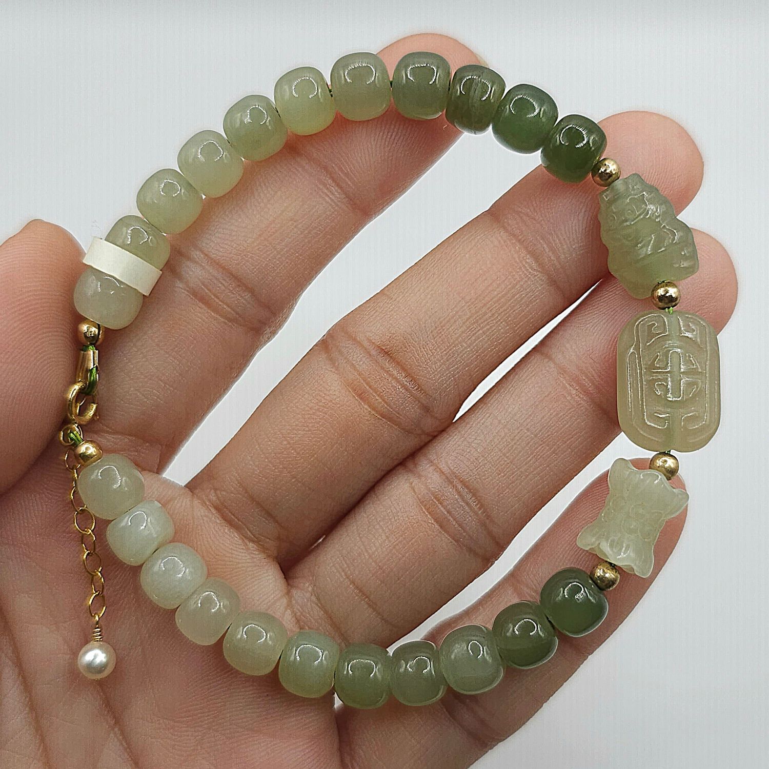 Natural Hetian Jade Goodluck