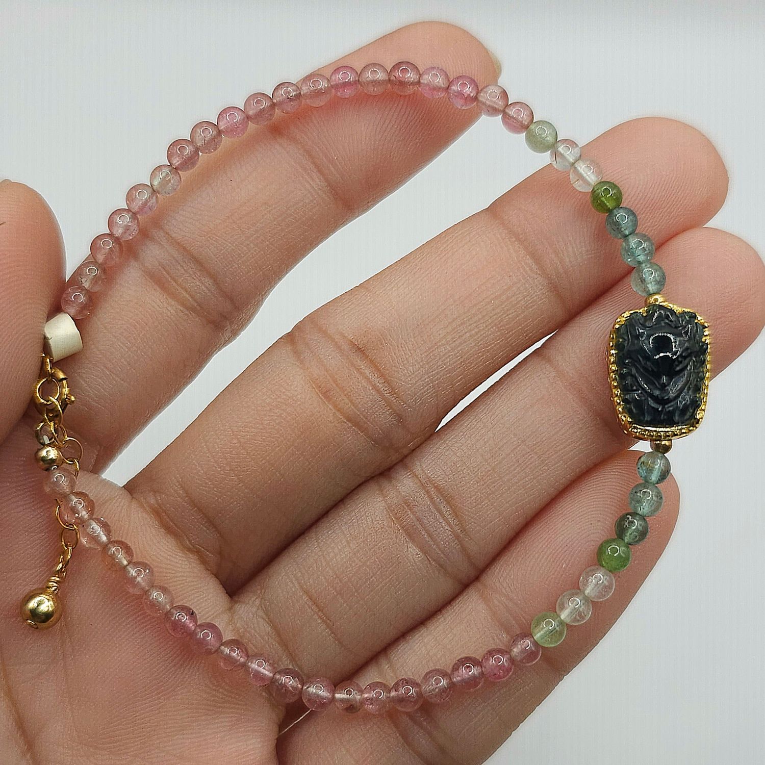 Natural Tourmaline with 9 Tail Fox