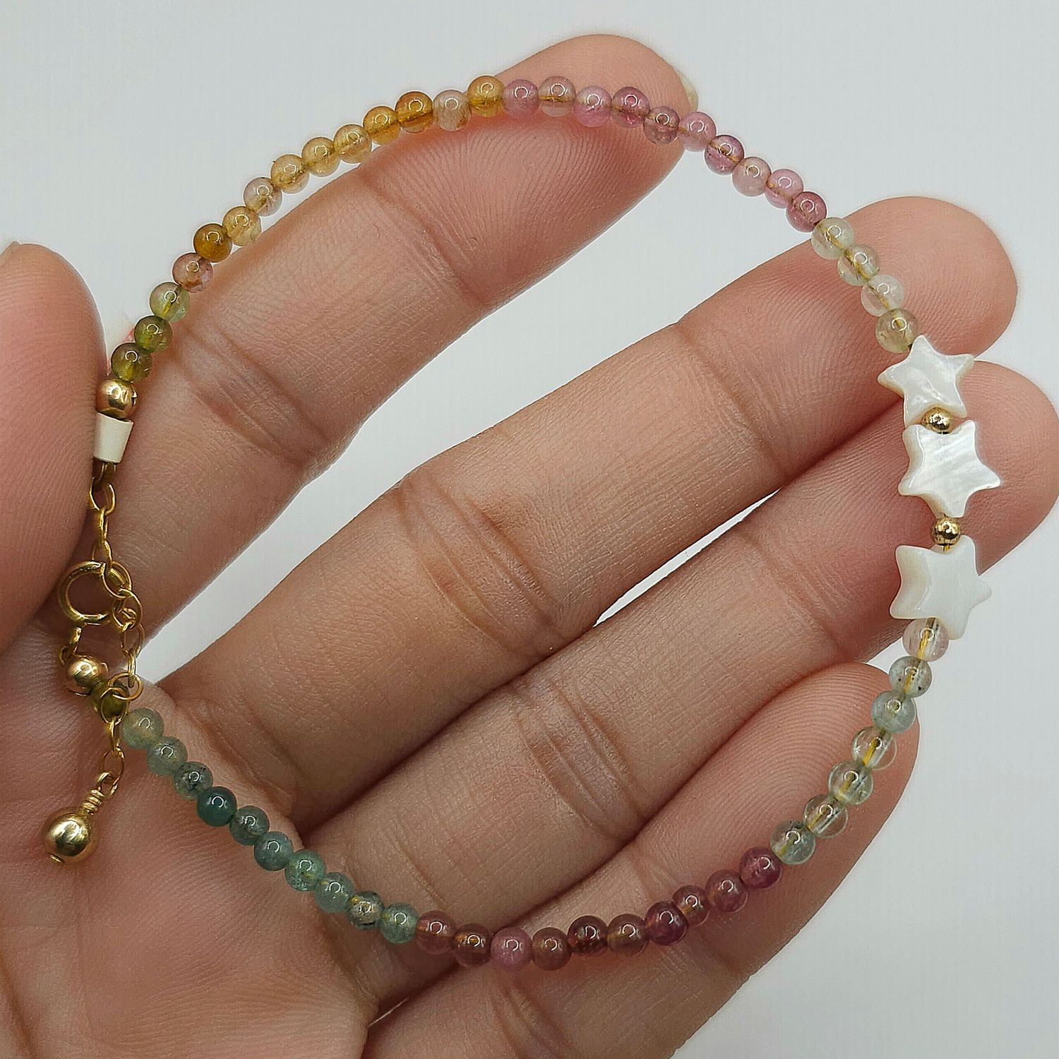 Natural Amethyst with Mother Of Pearl
