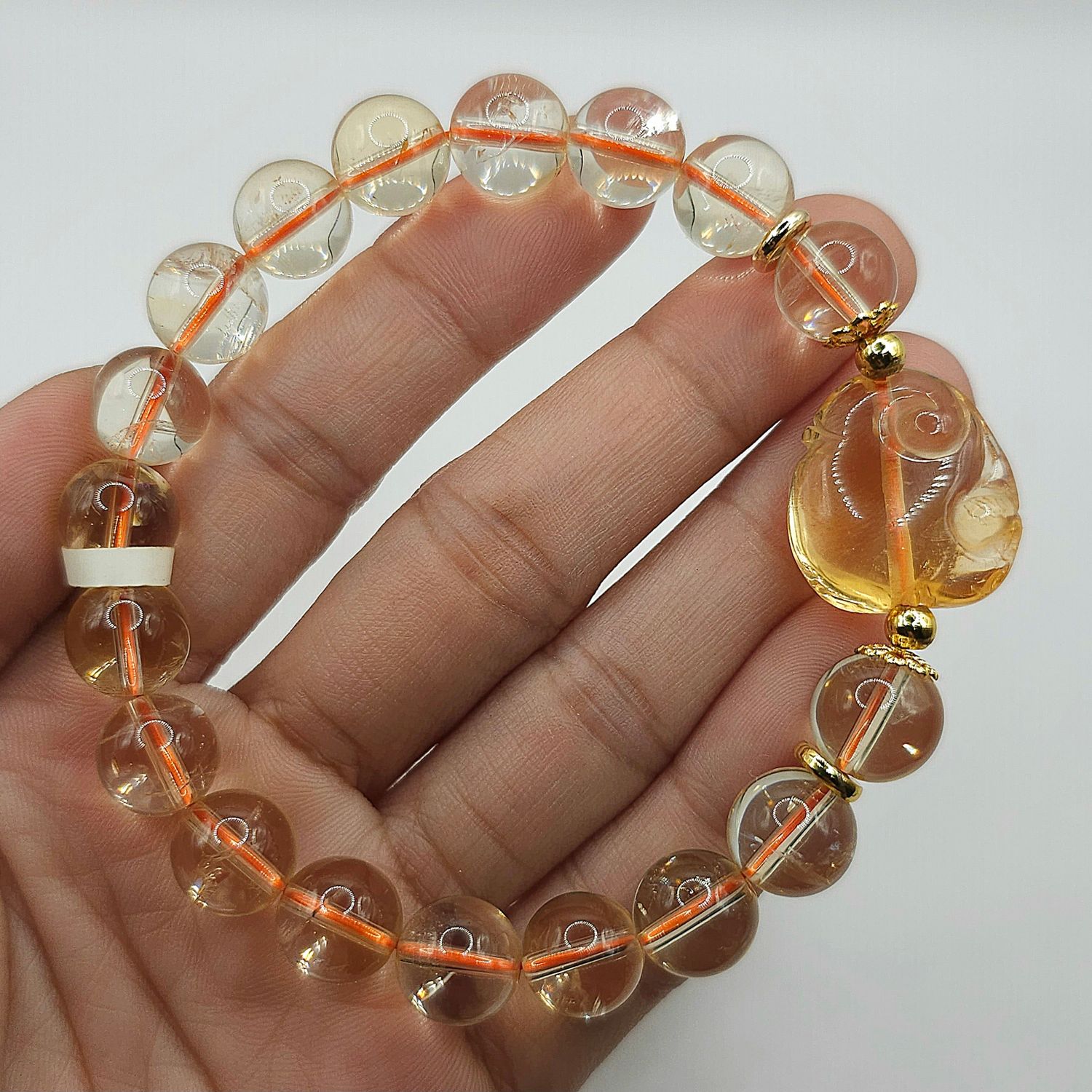 Natural Citrine with Ruyi
