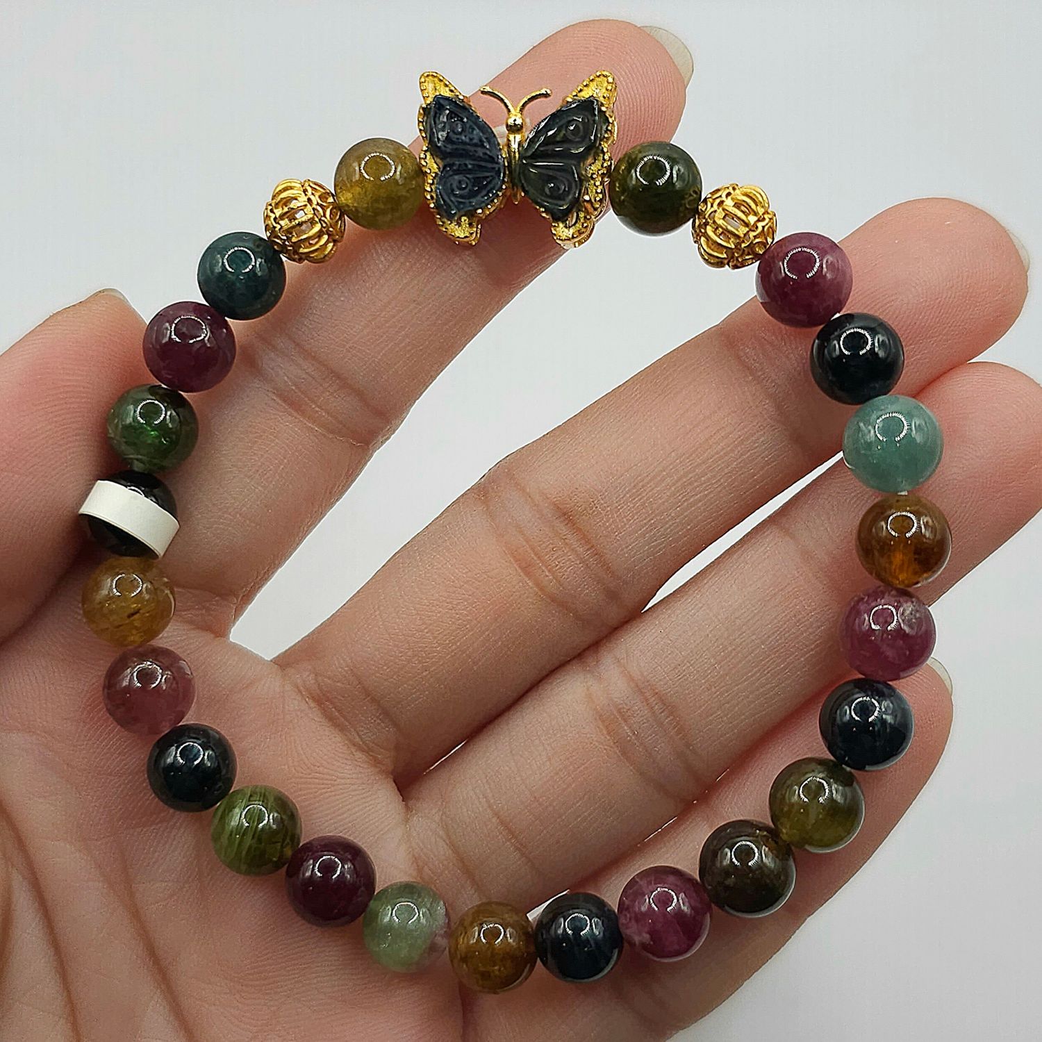 Natural Candy Tourmaline with Butterfly