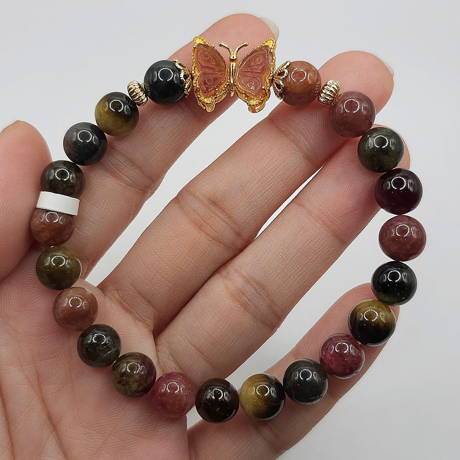 Natural Tourmaline with Butterfly