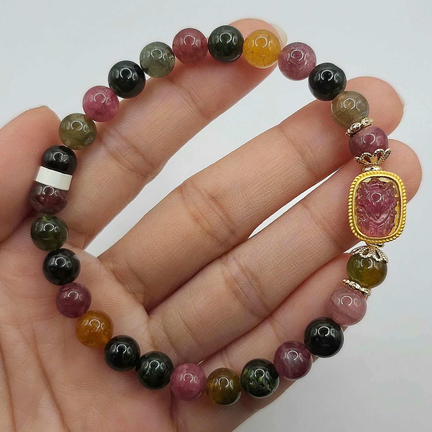 Natural Candy Tourmaline 9 Tail Fox