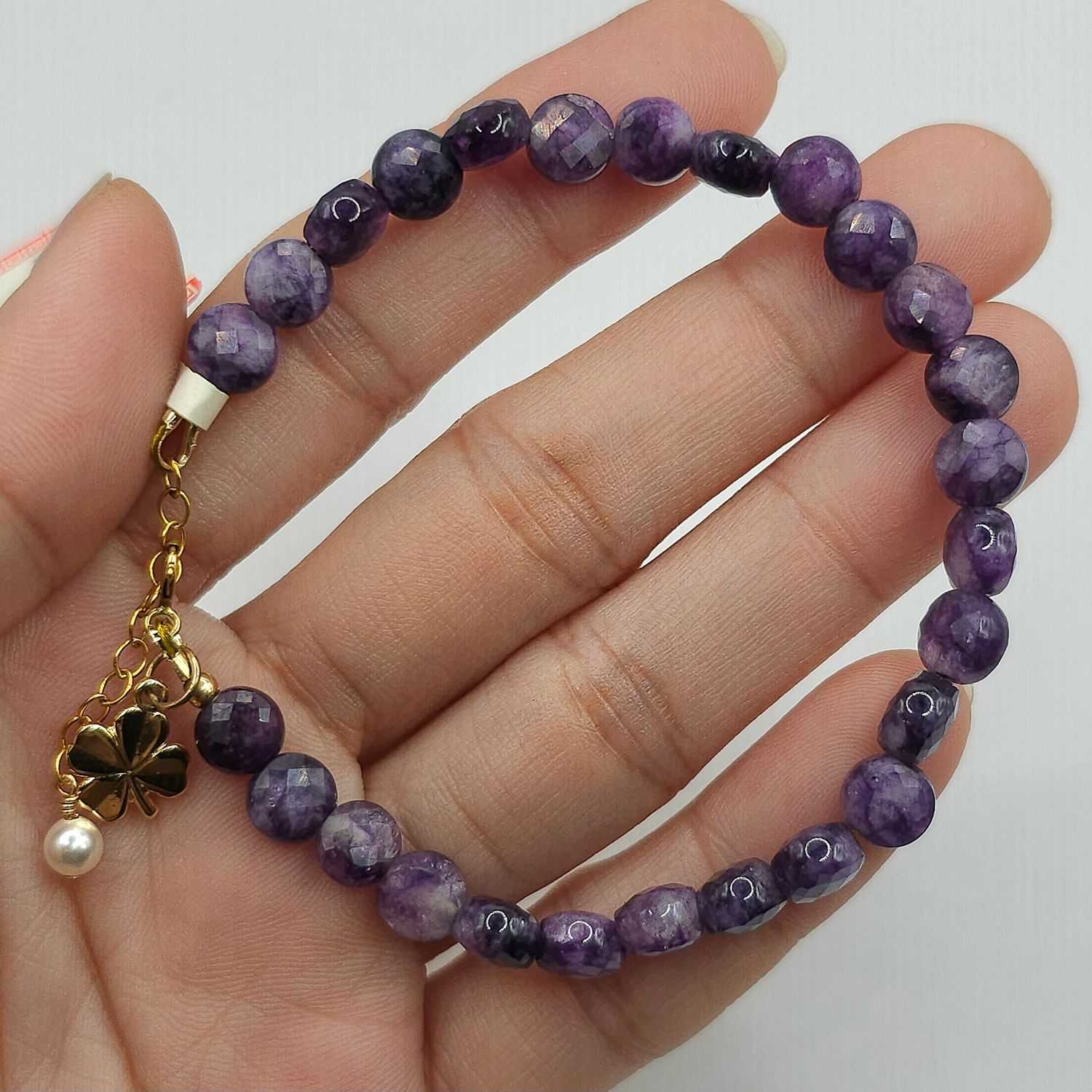 Natural Amethyst with Clover