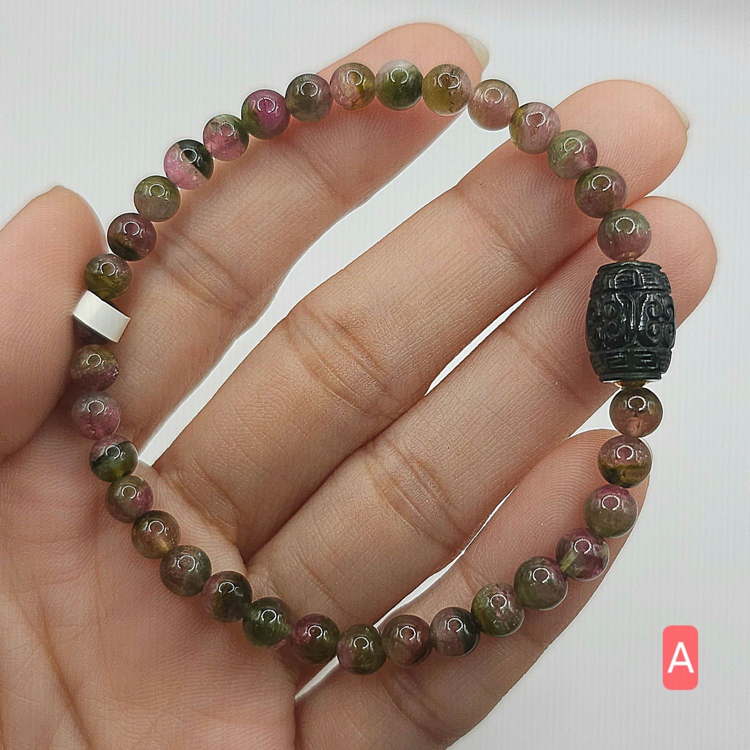 Natural Watermelon Tourmaline - 18k