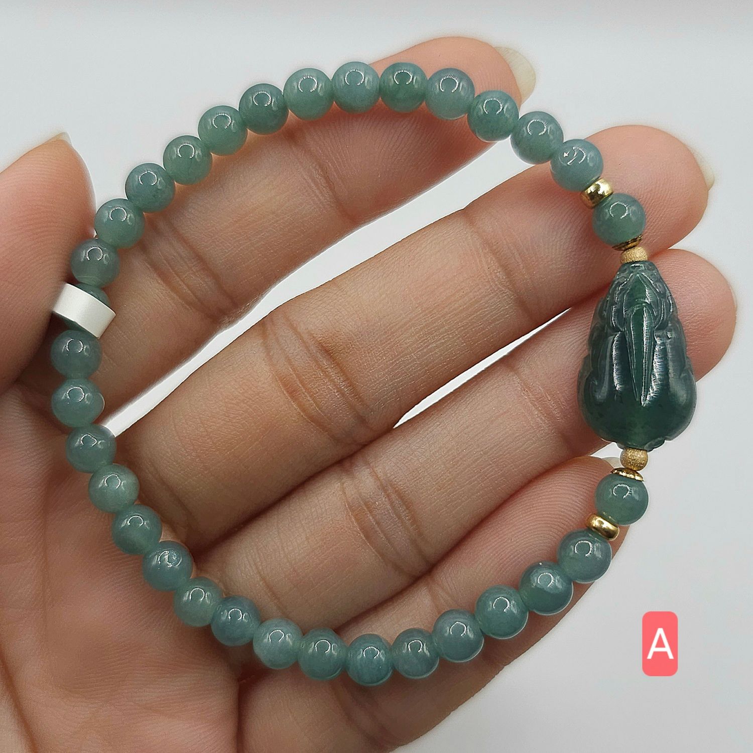 Natural Blue Water Jade with Pixiu
