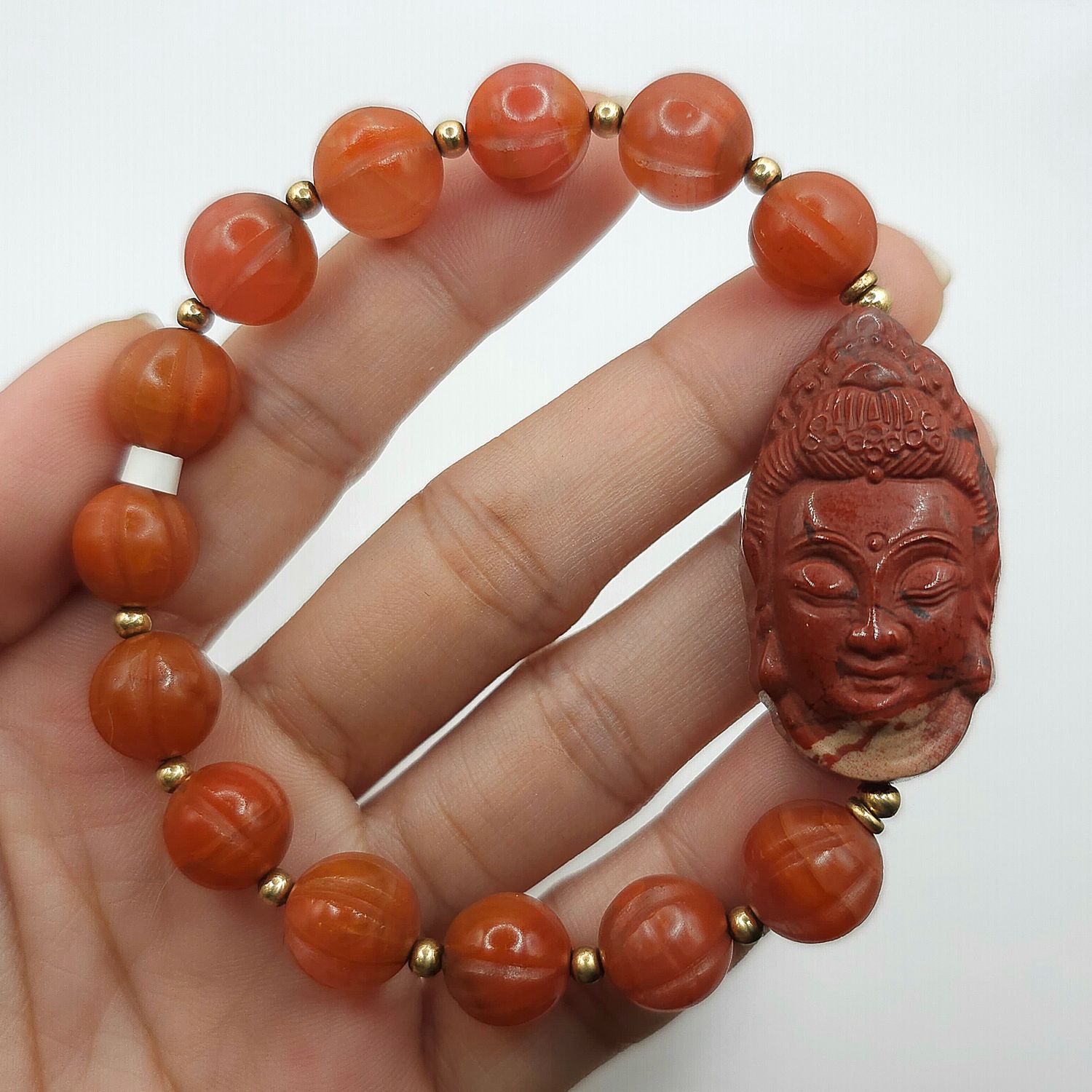 Natural Nanhong x Agate Buddha