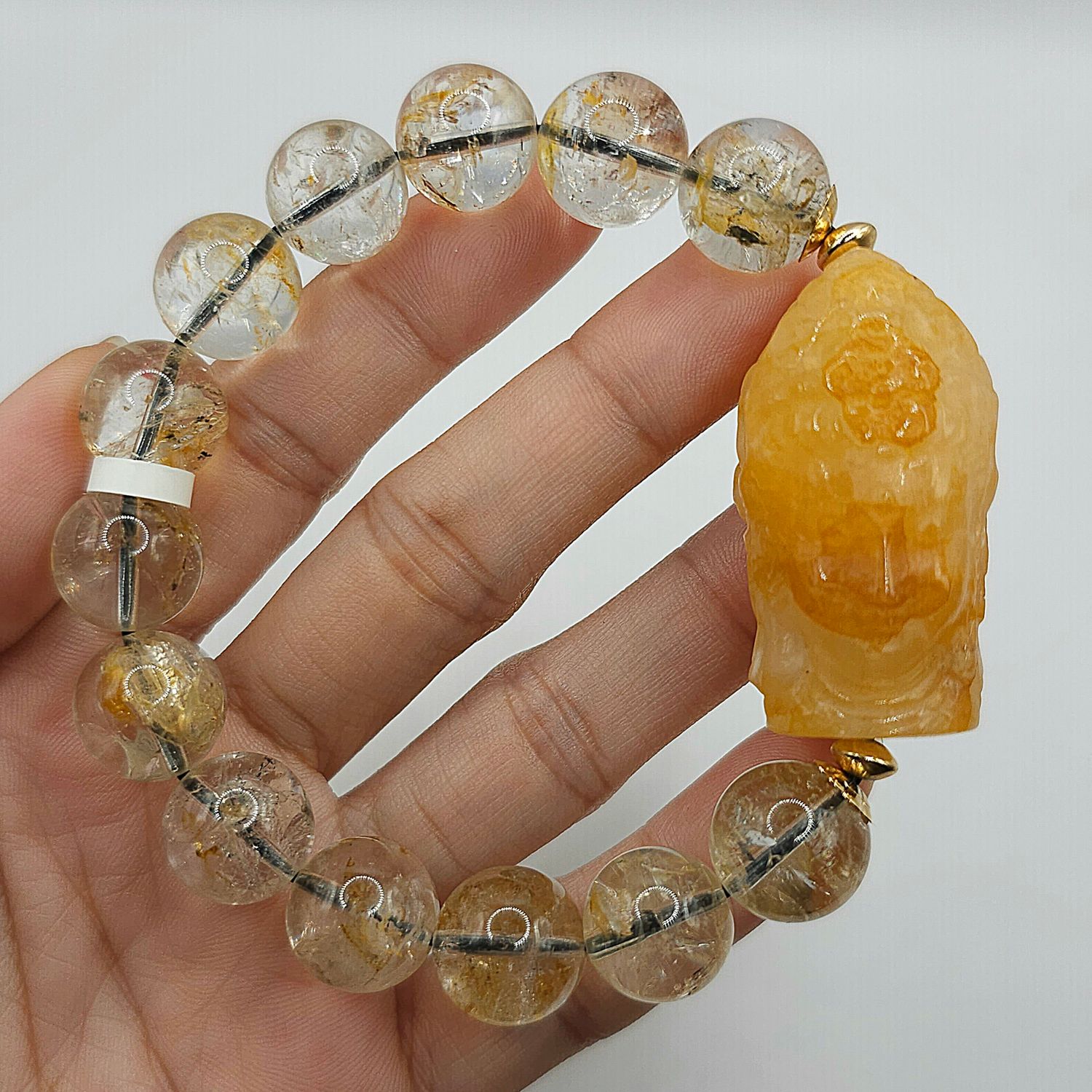 Natural Herkimer x Golden Healer Buddha