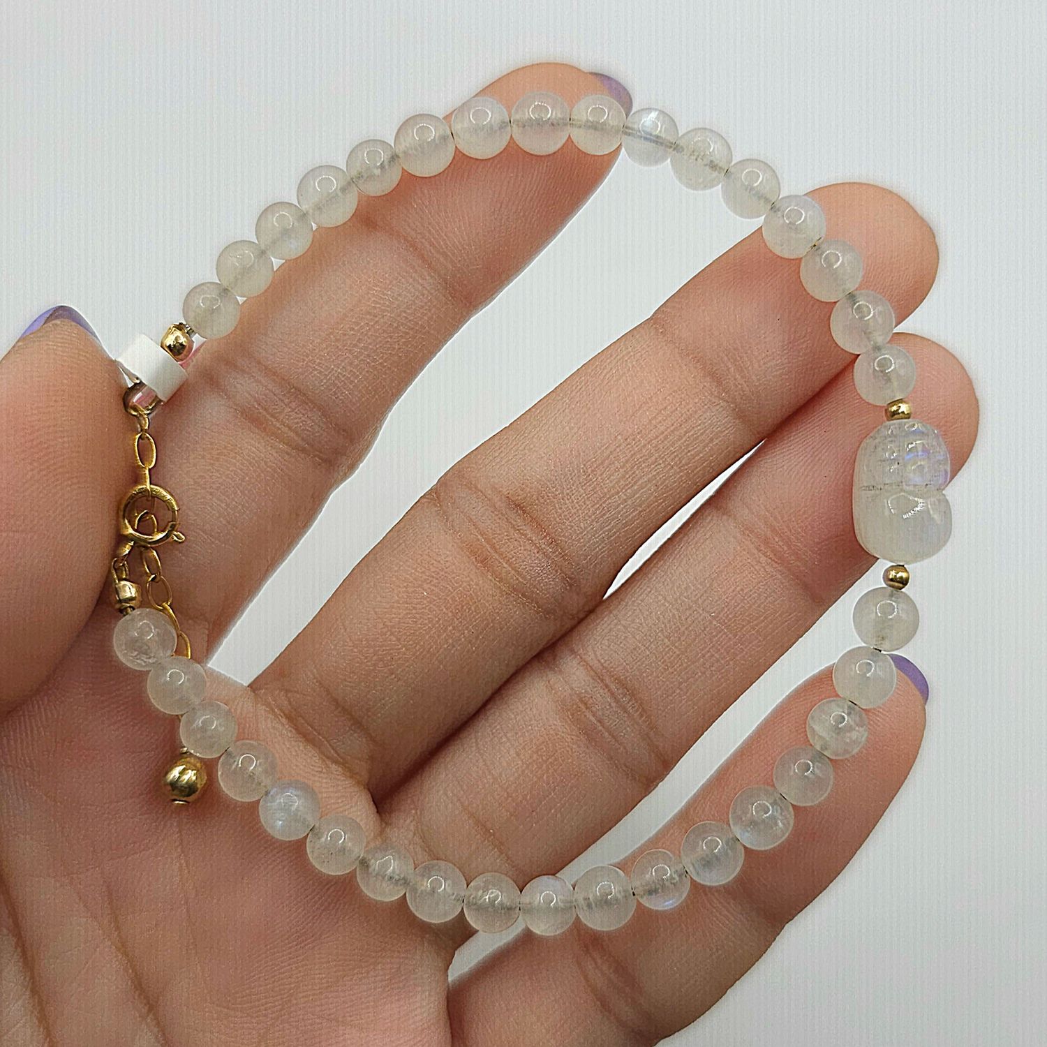 Natural Moonstone with Pixiu