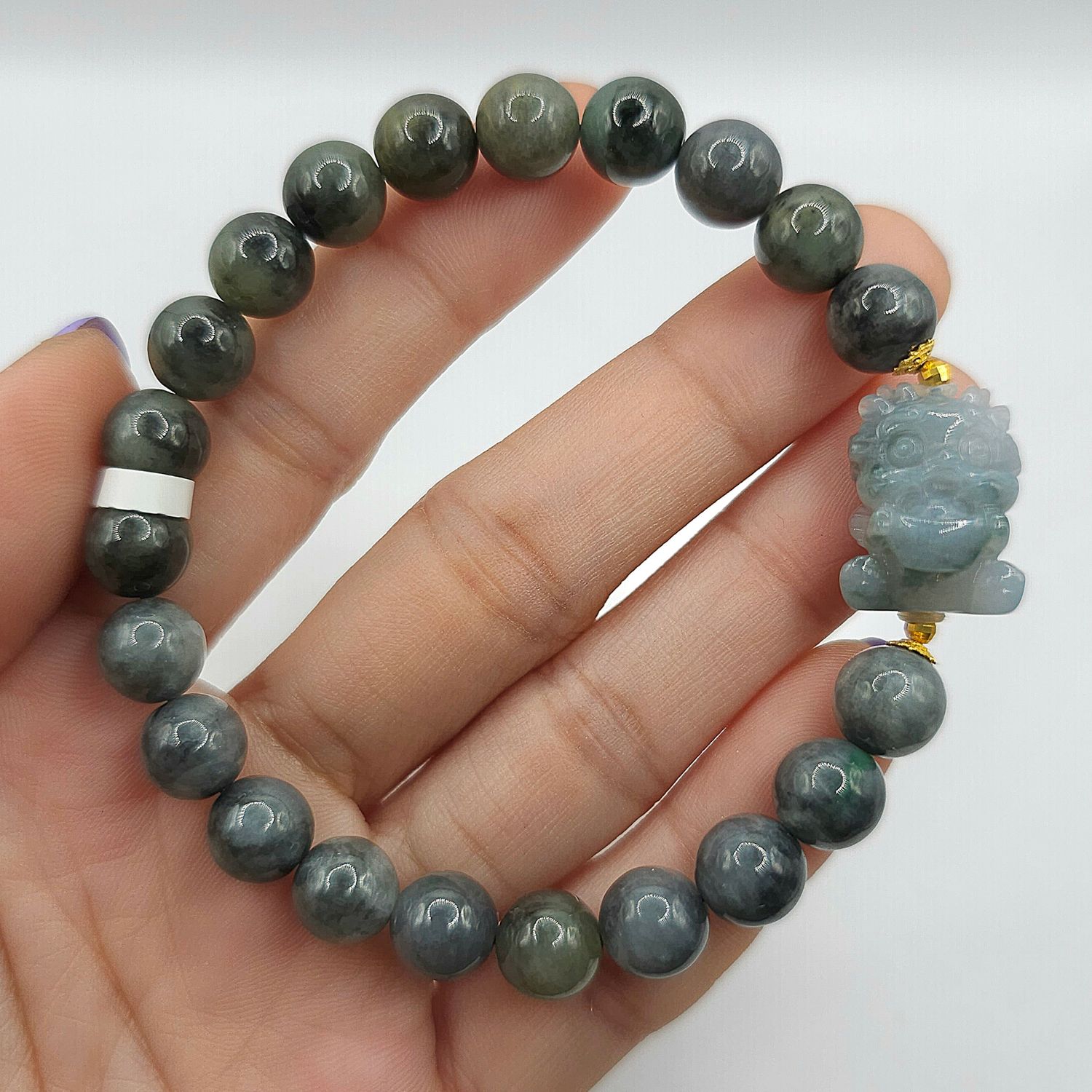 Natural Wuji with Dragon Pixiu - 18k