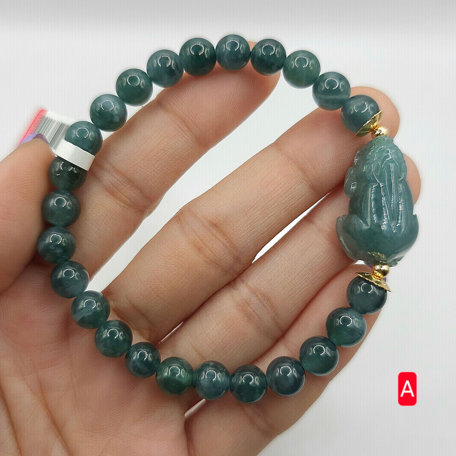 Natural Blue Water Jade with Pixiu