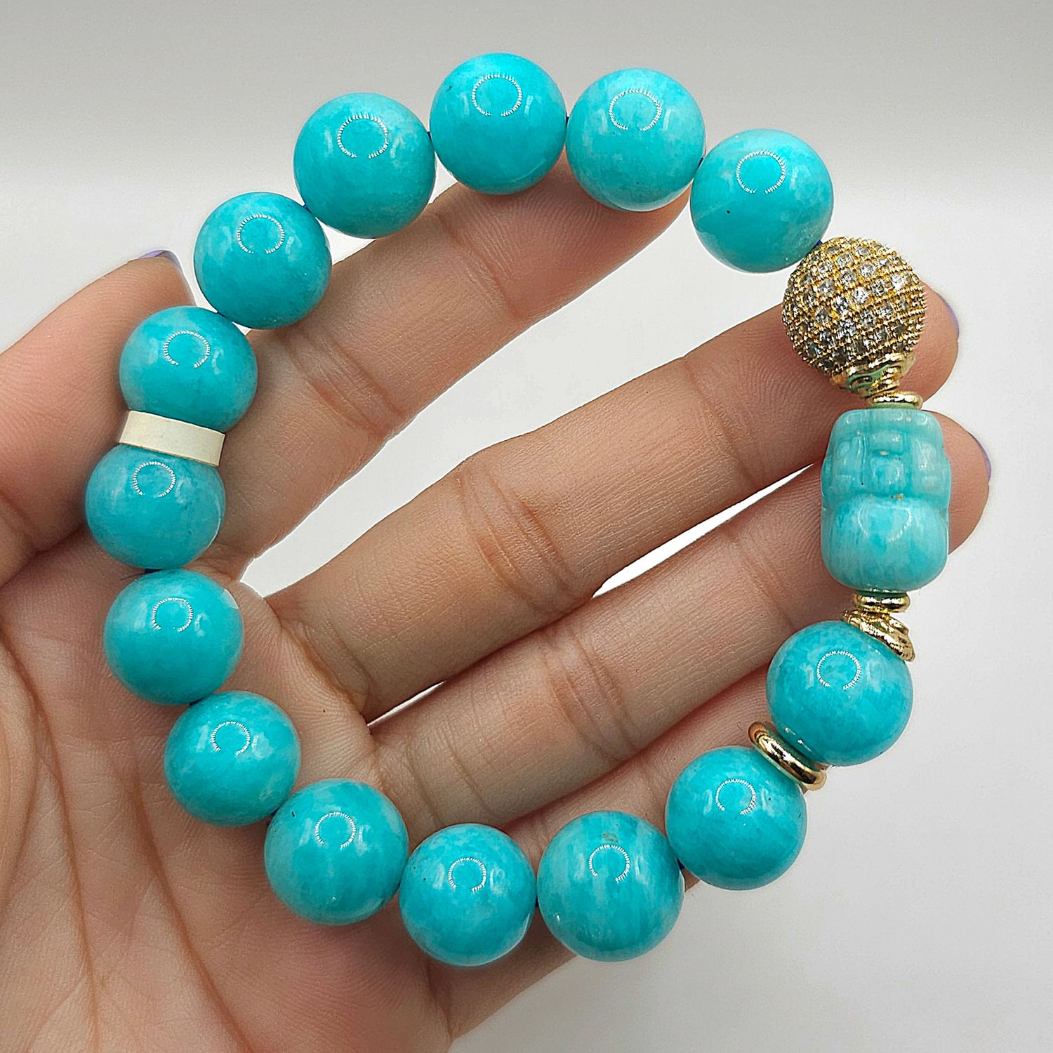 Natural Amazonite with Pixiu