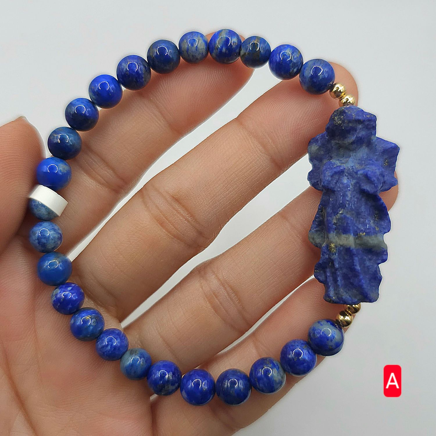 Natural Lapis Lazuli with Angel