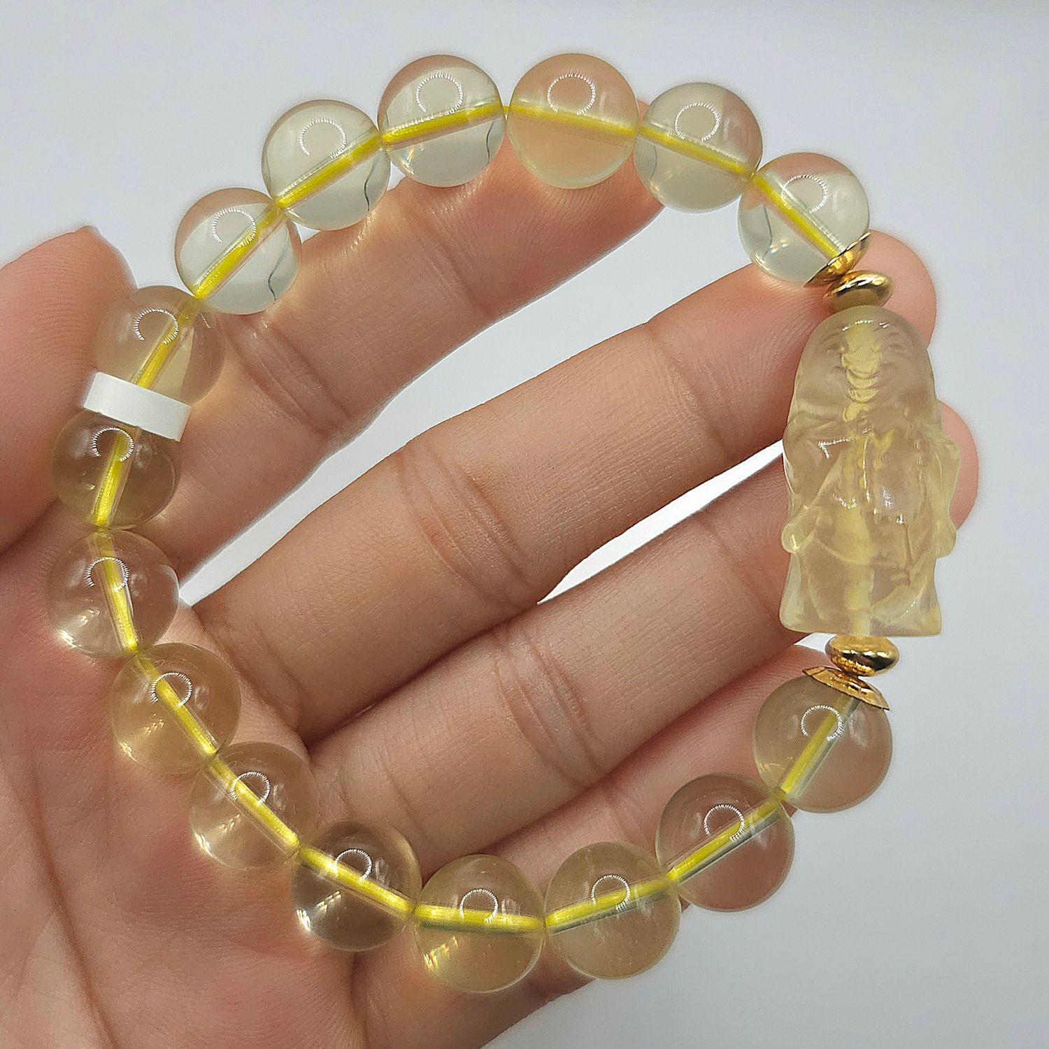 Natural Lemon Citrine with Buddha