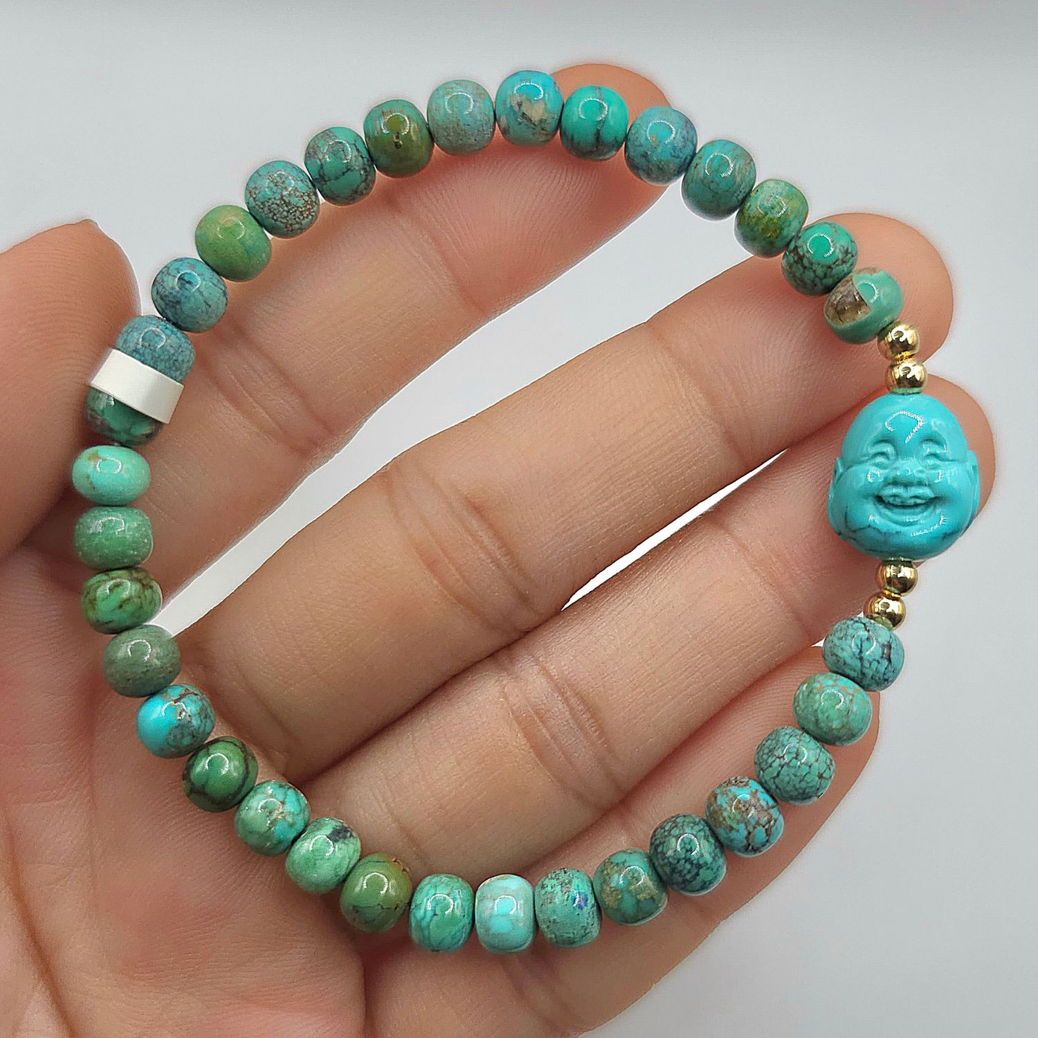 Natural Turquoise with Buddha