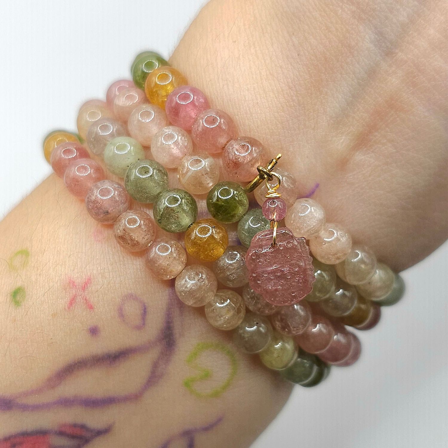 Natural 3 Lap Ice Cream Tourmaline