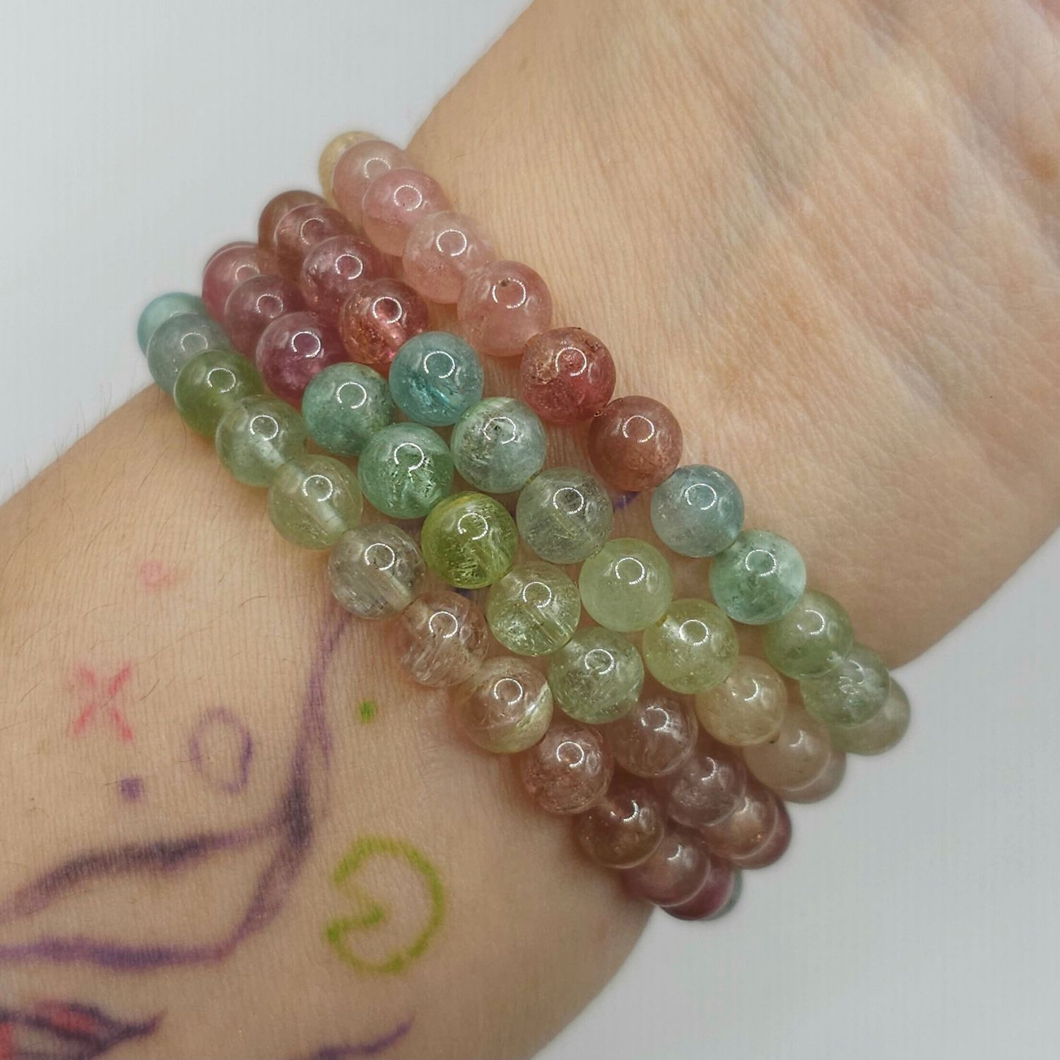 Natural 3 Lap Ice Cream Tourmaline