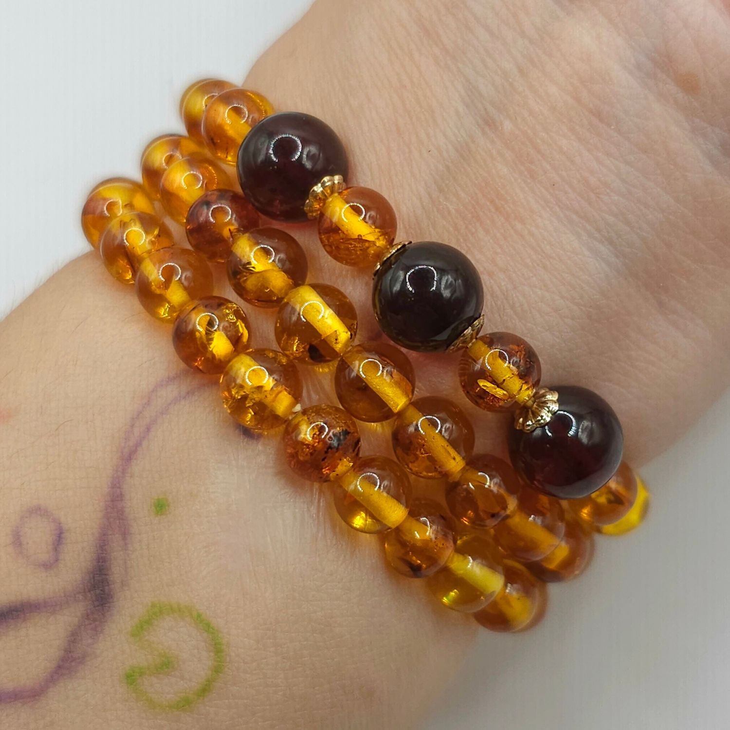 Natural 2 Lap Amber