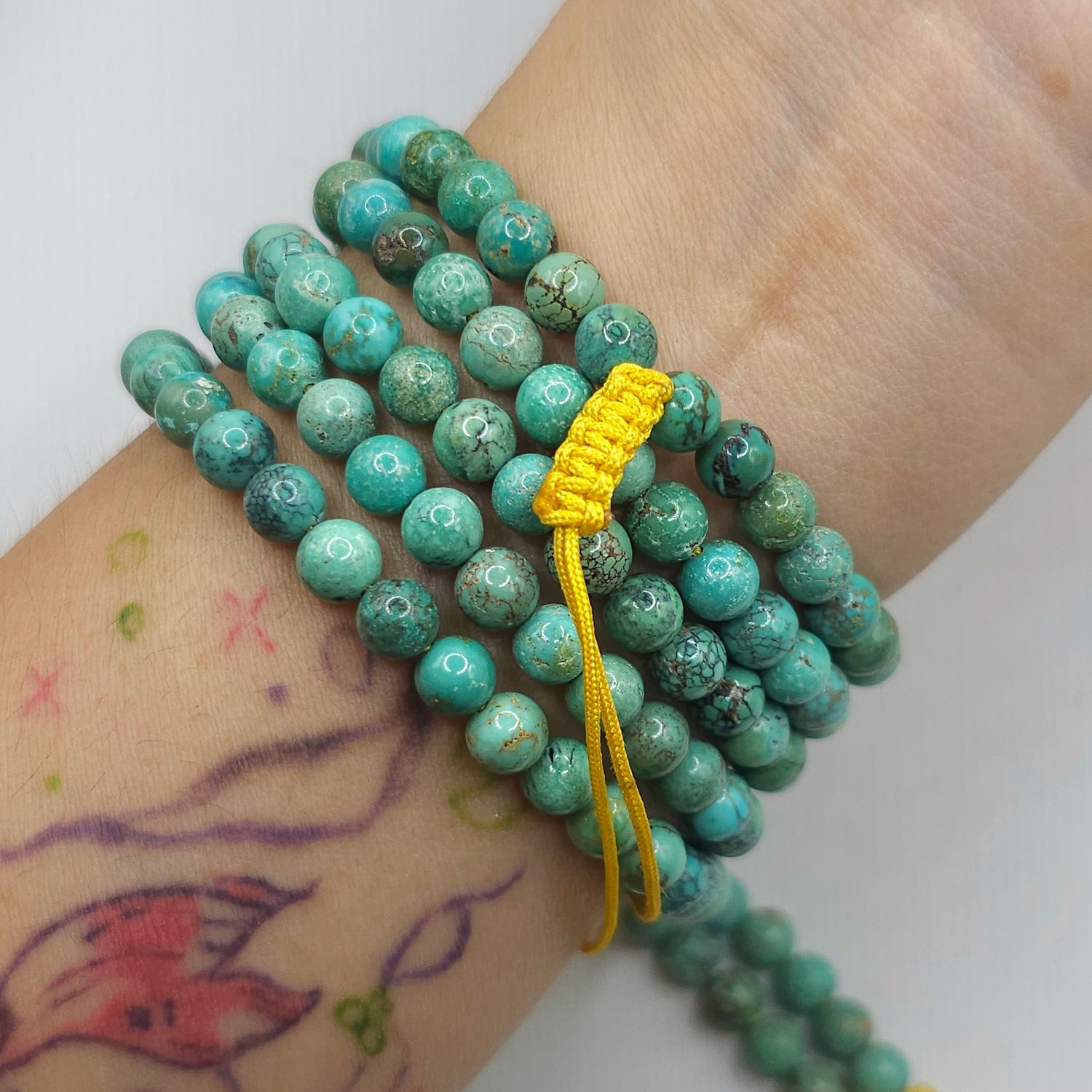 Natural 4 Lap Turquoise