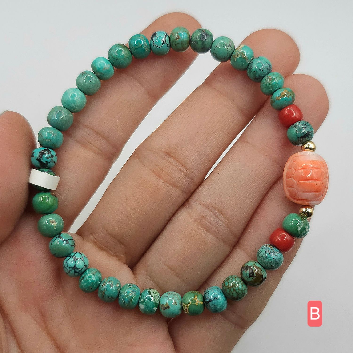 Natural Turquoise x Coral